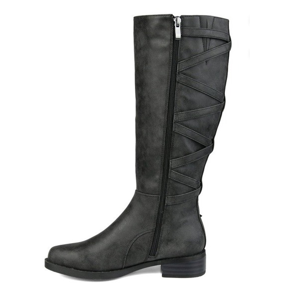 Journee Carly Collection Women's Knee-High Stacked Riding Boots Size 12 New - Picture 5 of 9